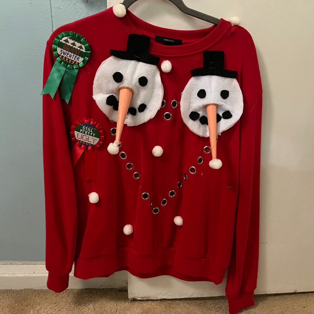 HANDMADE Ugly Christmas Sweater Women's M